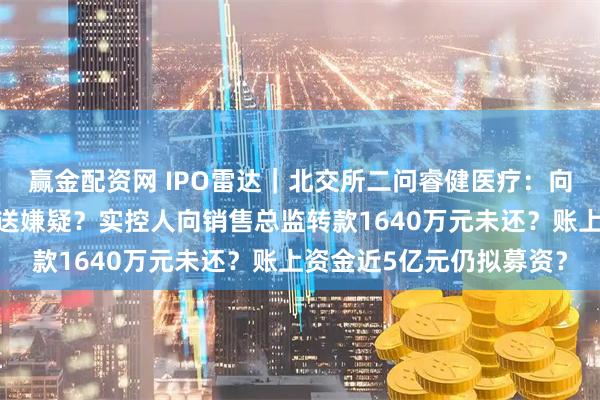 赢金配资网 IPO雷达｜北交所二问睿健医疗：向印度乐普销售存利益输送嫌疑？实控人向销售总监转款1640万元未还？账上资金近5亿元仍拟募资？